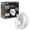 Feit White 6 in. W Aluminum LED Canless Recessed Downlight 10.3 W