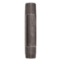 BK Products 1/2 in. MPT x 4 in. L Black Steel Nipple (Pack of 5)