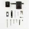 National Hardware SmartKey 3.35 in. L Black Gate Lock