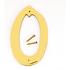Hy-Ko 4 in. Brass Gold 0 Number Nail-On (Pack of 10)