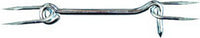 National Hardware 6 in. L Zinc-Plated Silver Steel Gate Hook w/Staples 1 pk