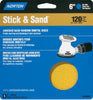 Norton Stick & Sand 6 in. Aluminum Oxide Pressure Sensitive Adhesive A290 Sanding Disc 120 Grit Medi