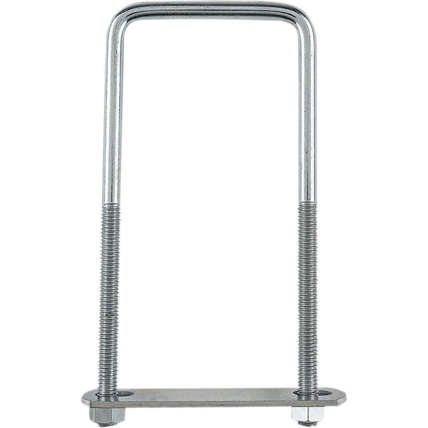 2192BC 657 3/8" X 3" X 7" Square U Bolt - Zinc Plated