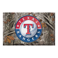 MLB - Texas Rangers Camo Camo Rubber Scraper Door Mat
