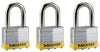 Master Lock 2 in. W Laminated Steel Double Locking Padlock Keyed Alike