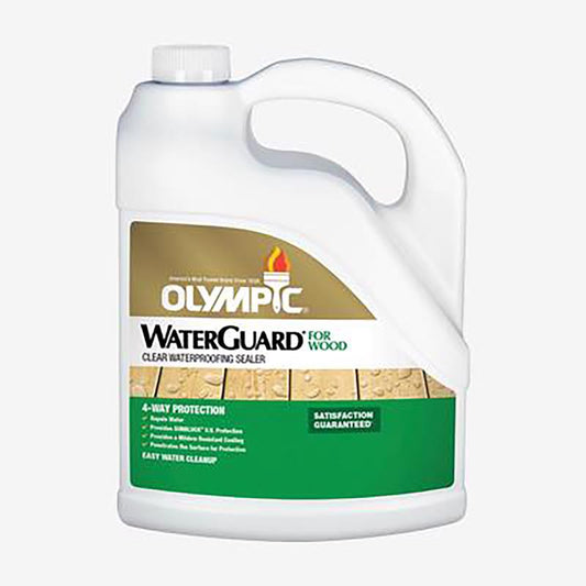Olympic WaterGuard Low Luster Clear Oil-Based Waterproofer Wood Protector 1 gal. (Pack of 4)