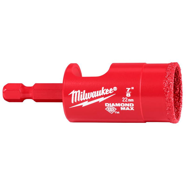 Sierra de corona de diamante Milwaukee Diamond Max de 7/8 pulg., paquete de 1