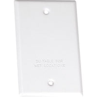 Sigma Electric Rectangle Stamped Steel 1 gang 4.52 in. H X 2.77 in. W Flat Box Cover