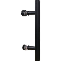 National Hardware Madison 31/32 in. D Matte Black Steel Pull Handle 1 pc - Open Box