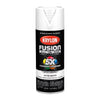 Krylon Fusion All-In-One Satin White Paint + Primer Spray Paint 12 oz (Pack of 6).
