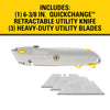 Stanley QuickChange 6-3/8 in. Retractable Utility Knife Gray 1 pk - Deal of The Week