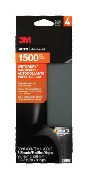 PAPEL DE LIJA HÚMEDO/SECO 1500GRT