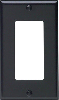 Leviton Decora Black 1 gang Thermoset Plastic Decorator Wall Plate 1 pk - Deal of The Week