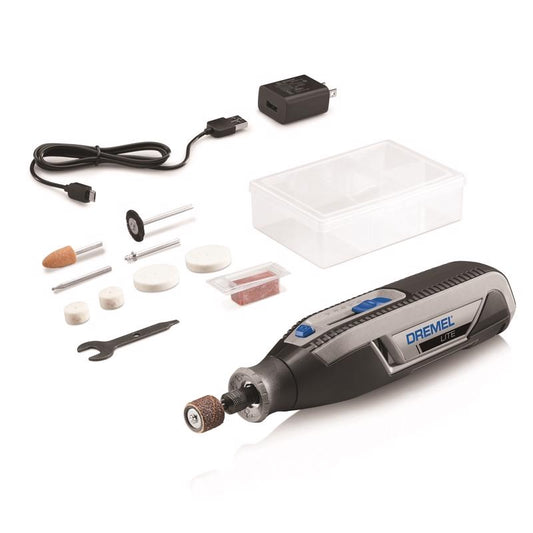 Dremel Lite 1/4 and 1/8 in. Cordless Rotary Tool Kit 4 volt 25000 rpm