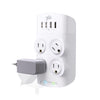 360 Electrical Revolve 4 outlets Wall Tap Surge Protector White 1080 J - Open Box