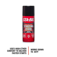 STA-BIL Starting Fluid 11 oz (Pack of 6)