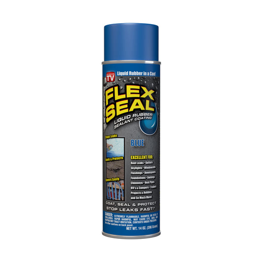 Flex Seal Satin Blue Rubber Spray Sealant 14 oz. (Pack of 6)