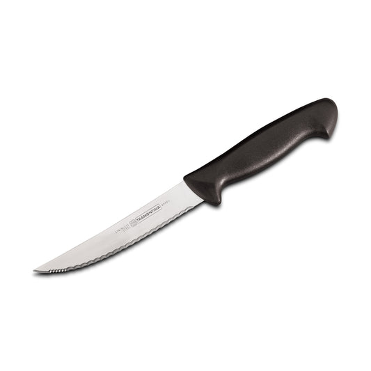 Tramontina Diamant Black Mirror Polished Stainless Steel Stamped Steak Knife 5 L in.