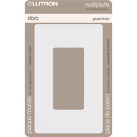 Lutron Claro White 1 gang Plastic Wall Plate 1 pk