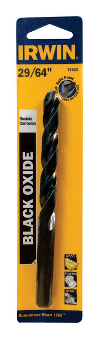 Irwin 29/64 in. X 5-5/8 in. L High Speed Steel Drill Bit Straight Shank 1 pc