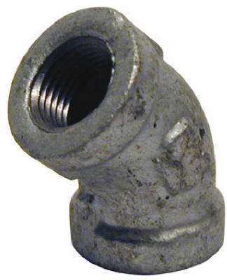 B & K 1/2 in. FPT  x 1/2 in. Dia. FPT Galvanized Malleable Iron Elbow