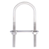 Hampton 5/16 in. x 2 in. W x 4-11/16 in. L Coarse Stainless Steel U-Bolt (Pack of 5)