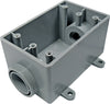 Cantex 18 cu in Rectangle PVC 1 gang Outlet Box Gray - Deal of The Week