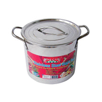 Bene Casa Silver Stainless Steel 12 qt. Capacity Stock Pot 7.32 H x 9.21 D in.
