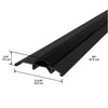 M-D Building Products 0.75 in. H X 3.75 in. W X 36 in. L Aluminum/Vinyl Deluxe Low Threshold Black (Pack of 6)