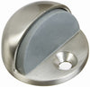 National Hardware Satin Nickel Solid Brass w/Rubber Bumper Door Stop Mounts to floor (Pack of 5)
