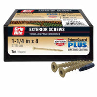 PrimeGuard Plus No. 8 x 1-1/4 in. L Star Bugle Head Deck Screws 1 lb.