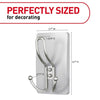 3M Satin Nickel Plastic Triple Hook 1 pk (Pack of 8)
