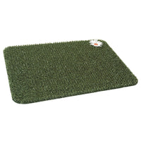 GrassWorx Clean Machine 18 in. W X 24 in. L Green Daisy Astroturf Door Mat