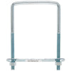 Hampton 3/8 in. x 4 in. W x 6 in. L Coarse Zinc-Plated Steel Square Bend U Bolt (Pack of 10)