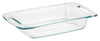 Pyrex 13-3/4 in. W x 7-3/4 in. L Oblong Dish Clear (Pack of 4)