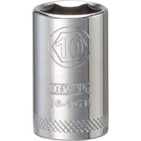 DeWalt 10 mm X 1/4 in. drive Metric 6 Point Socket 1 pc - Deal of The Week