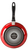 Coral Red 10" Porcelain On Steel Frying Pan