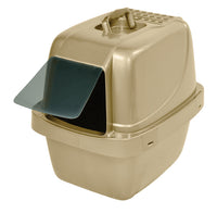 Van Ness Sifting Enclosed Cat Litter Pan Gold LG Scoop-Free Odor Control Box with Air Filter