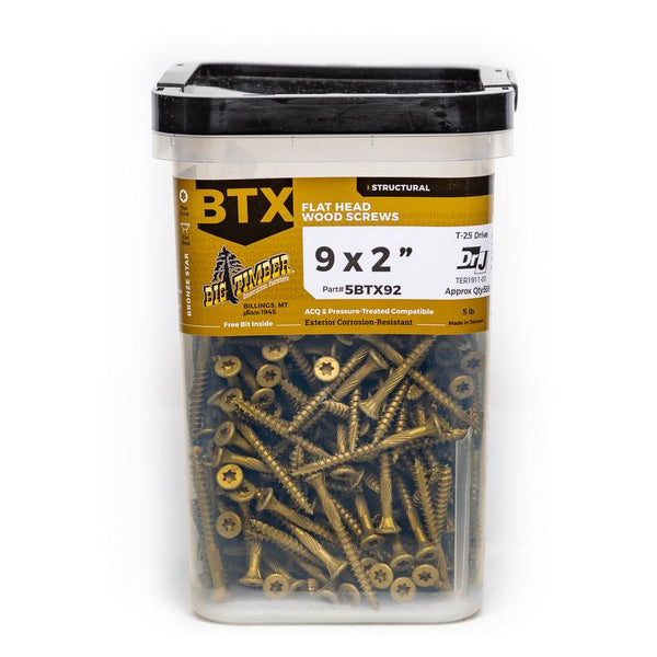 WOOD SCREWS #9 2"L 5LBS