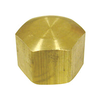 JMF 3/8 in. Compression Yellow Brass Cap (Pack of 10)