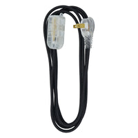 Woods Slimline Indoor 8 ft. L Black Extension Cord 16/2 SPT-2