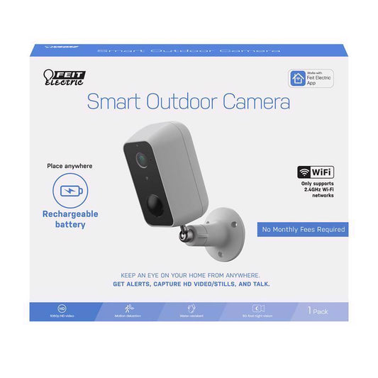 Feit Smart Home Battery Powered Outdoor Wi-Fi Security Camera