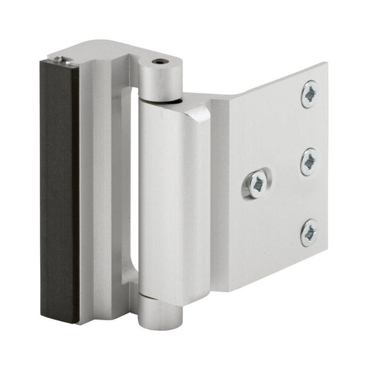 Prime-Line Satin Nickel Silver Aluminum Entry Door Blocker 1 pk