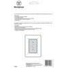 Westinghouse Clear Plastic Rectangle Wall Plate 1 gang - Deal of The Week