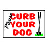 Hillman English White Pet Sign 8 in. H X 12 in. W (Pack of 6)
