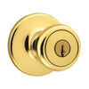 Kwikset  Tylo  Polished Brass  Entry Knobs  ANSI/BHMA Grade 3  1-3/4 in.