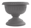 Bloem Grecian Urn 10.5 in. H x 12 in. Dia. Plastic Flower Pot Charcoal (Pack of 12)