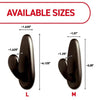 3M Command 4-1/8 in. L Brushed Nickel Metal Large Forever Classic Coat/Hat Hook 5 lb. capacity (Pack of 4)