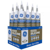 General Electric Light Gray Advanced Silicone Window & Door Sealant​ 10.1 oz. (Pack of 12)
