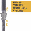 Bk Products 1/2 In. Fpt  X 1/4 In. Dia. Fpt Black Malleable Iron Reducing Coupling